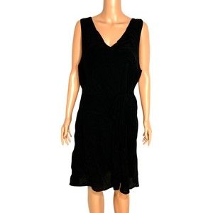 Wild Fable Sleeveless V-neck Mini Sun Dress With Tie Juniors XXL Black